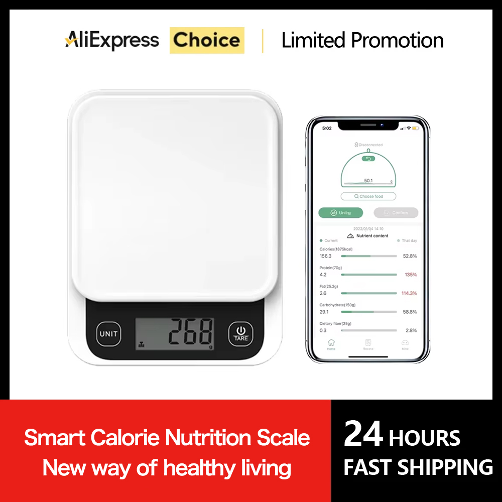 Electronics Quiz - 5kg/0.1g/1g Smart Kitchen Scales Nutrition Scale