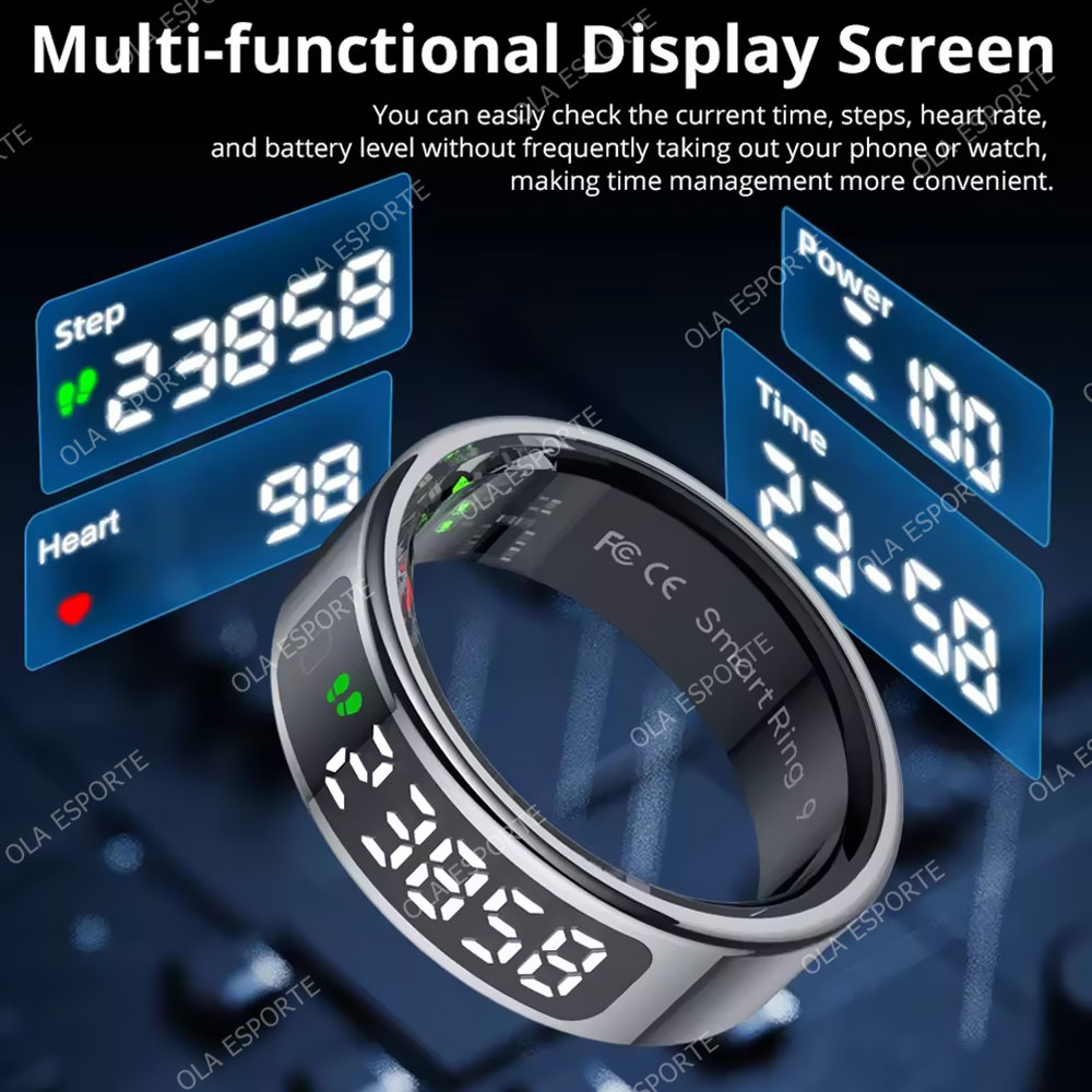 R13 Smart Ring with Display Sc - đánh giá và giá Smart Ring Health