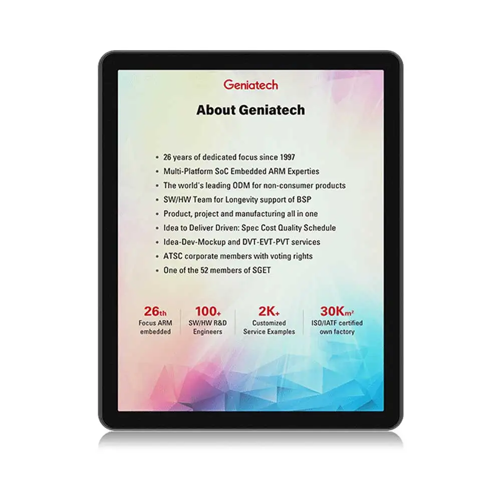 Geniatech E-reader Color 10 In - đánh giá và giá E-Ink Tablet Reader