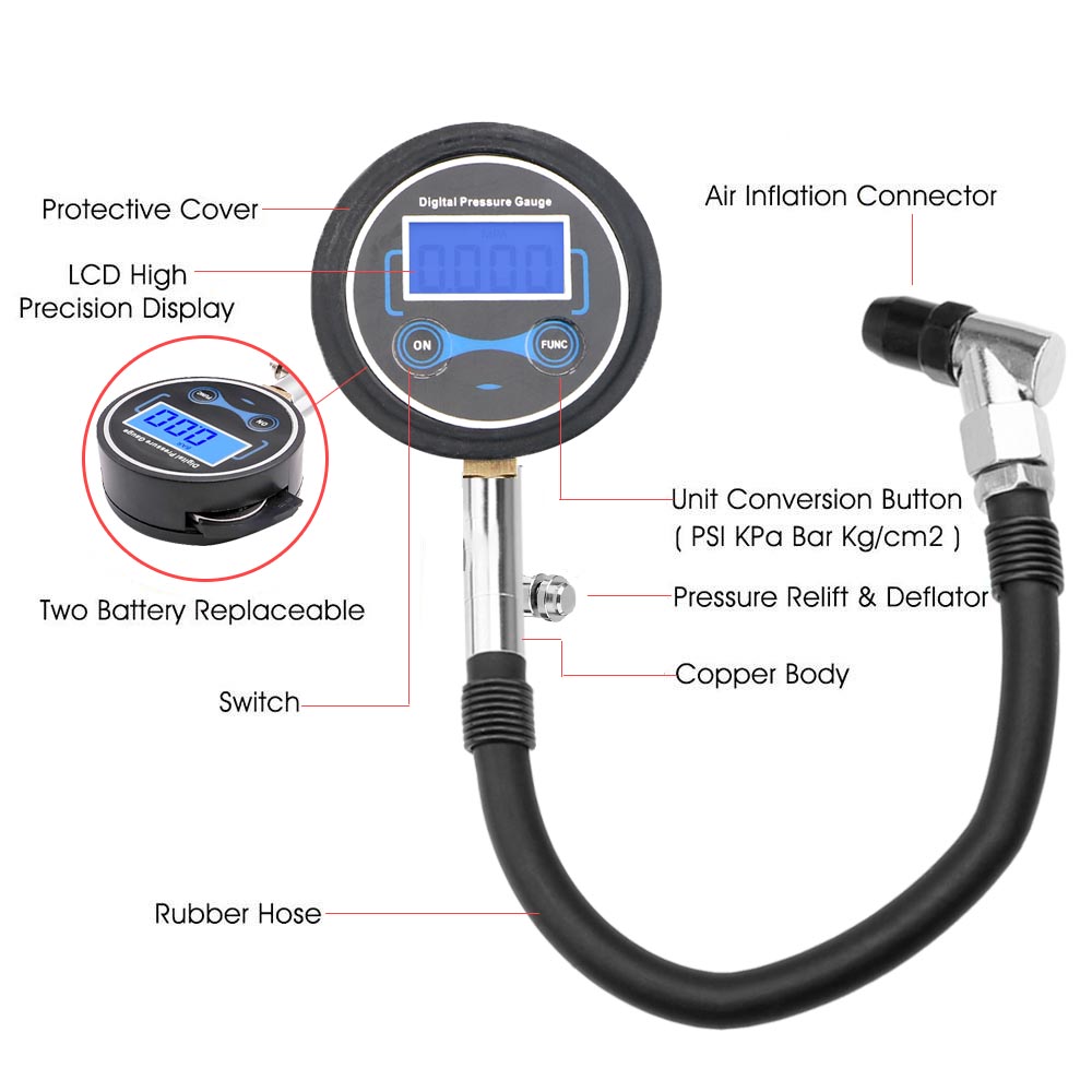 0-200Psi Tire Pressure Gauge M - đánh giá và giá Electronics Quiz
