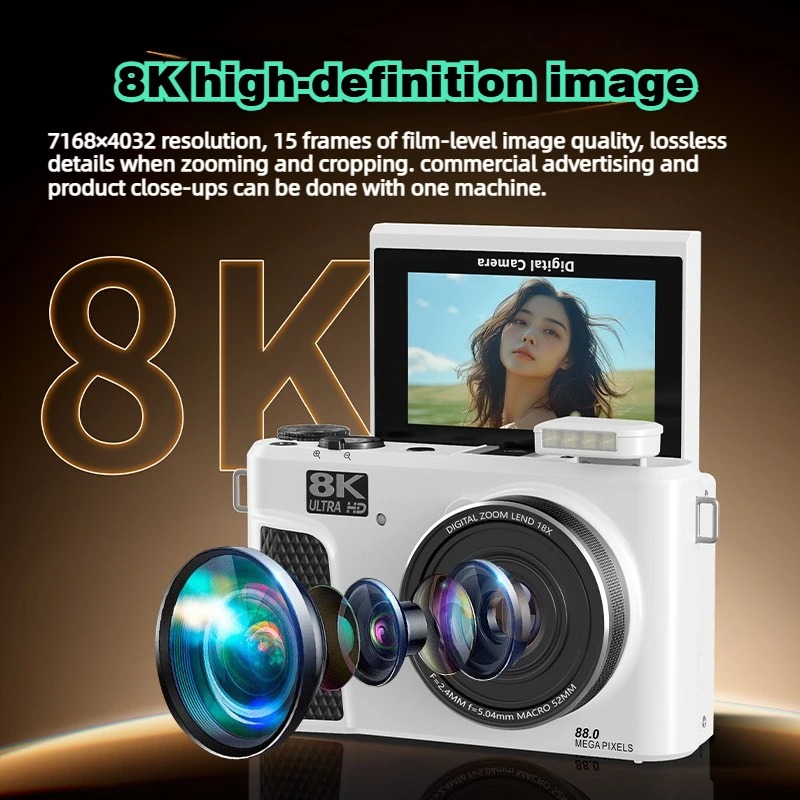 WD300 8K Digital Camera 88MP v - đánh giá và giá Electronic Gadgets For Home