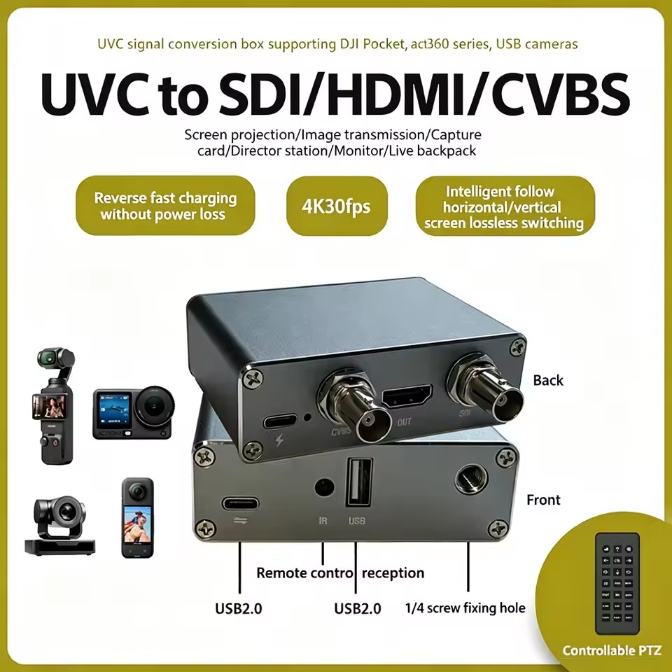 4K UVC To SDI HDMI CVBS Conver - đánh giá và giá Action Camera 4K