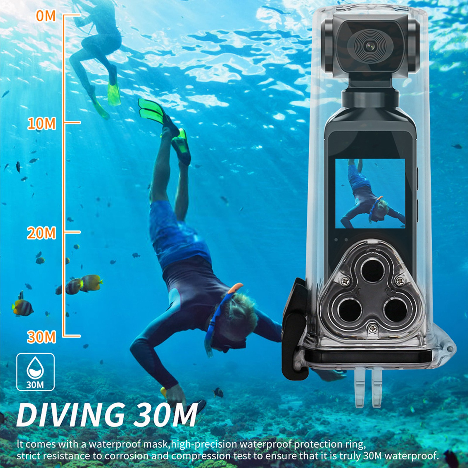 Camera 4K HD 270° Rotatable An - đánh giá và giá Action Camera 4K