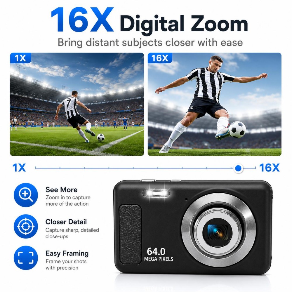 4K Ultra HD Portable Digital C - đánh giá và giá Electronic Gadgets For Home