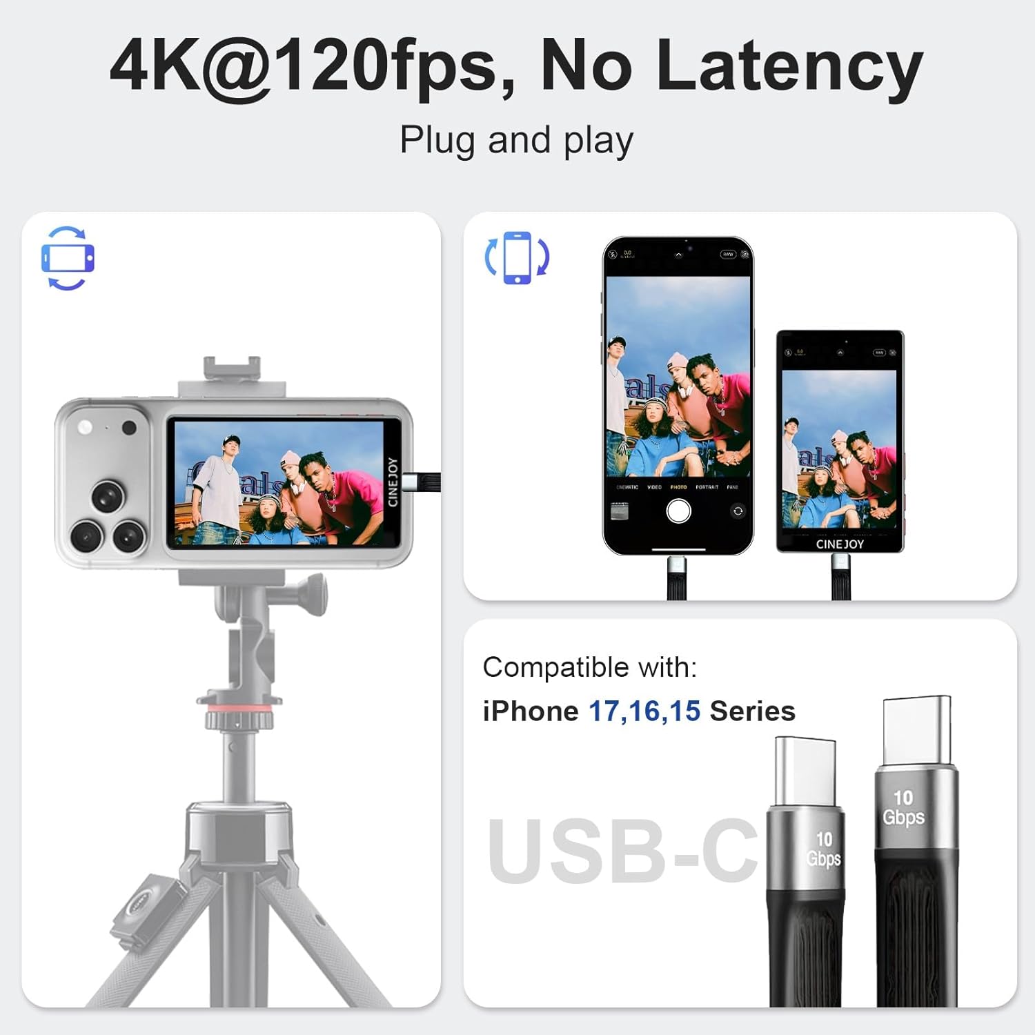 CineJoy M2 Selfie Monitor Scre - đánh giá và giá Action Camera 4K
