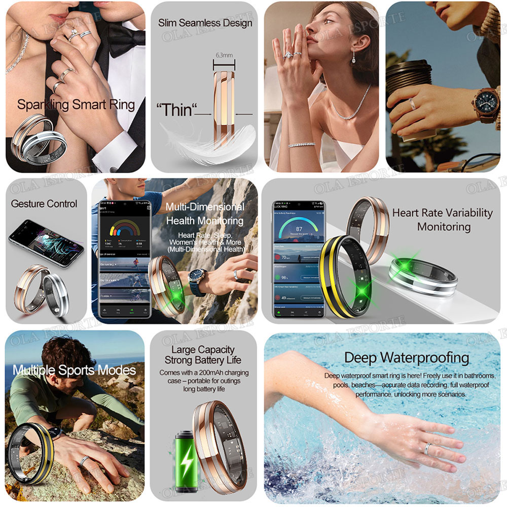 New 6.3mm Thin Smart Ring Heal - đánh giá và giá Smart Ring Health