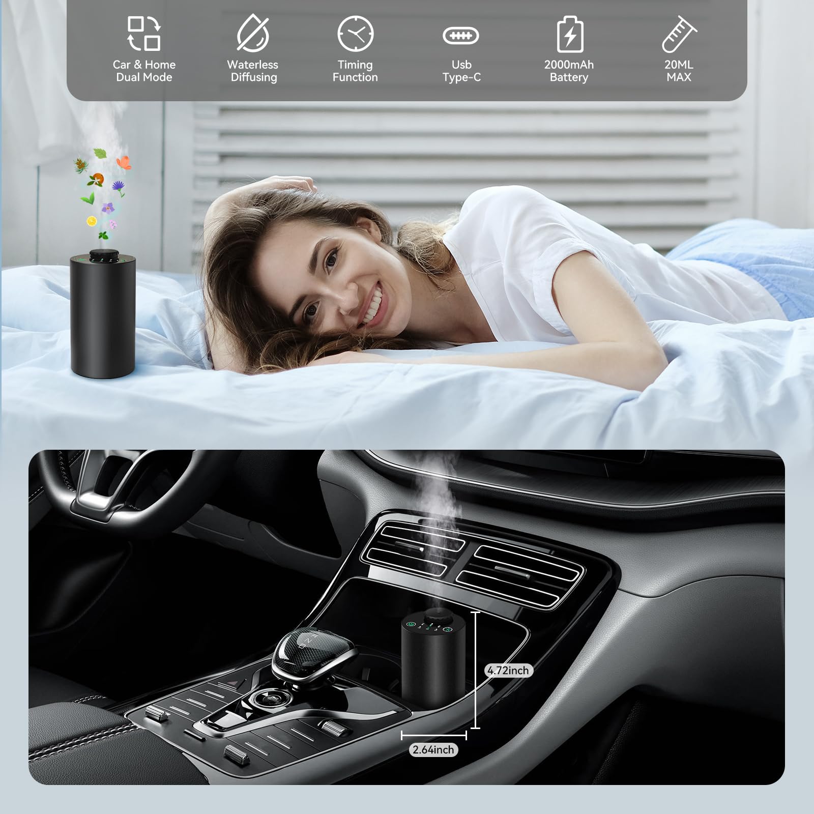 Waterless Essential Oil Diffus - đánh giá và giá Electronics Gadgets For Home