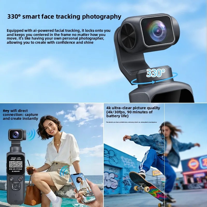 4K HJD05 Pocket 3 Camera with  - đánh giá và giá Action Camera 4K