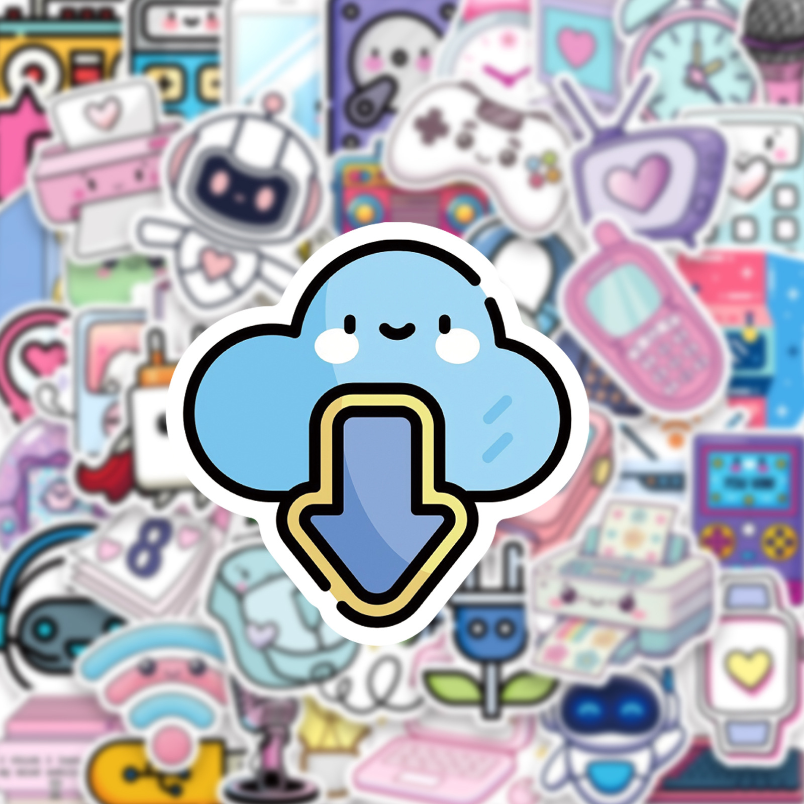 50Pcs Cute Electronics Sticker - đánh giá và giá Electronics Gadgets To Gift